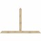 Ekena Millwork Portland Rough Sawn Timber Gable Bracket, Douglas Fir, 108"W x 68"H x 6"D x 6"F, 15/12 Pitch GBW108X68X0606POR00RDF - alternate 1